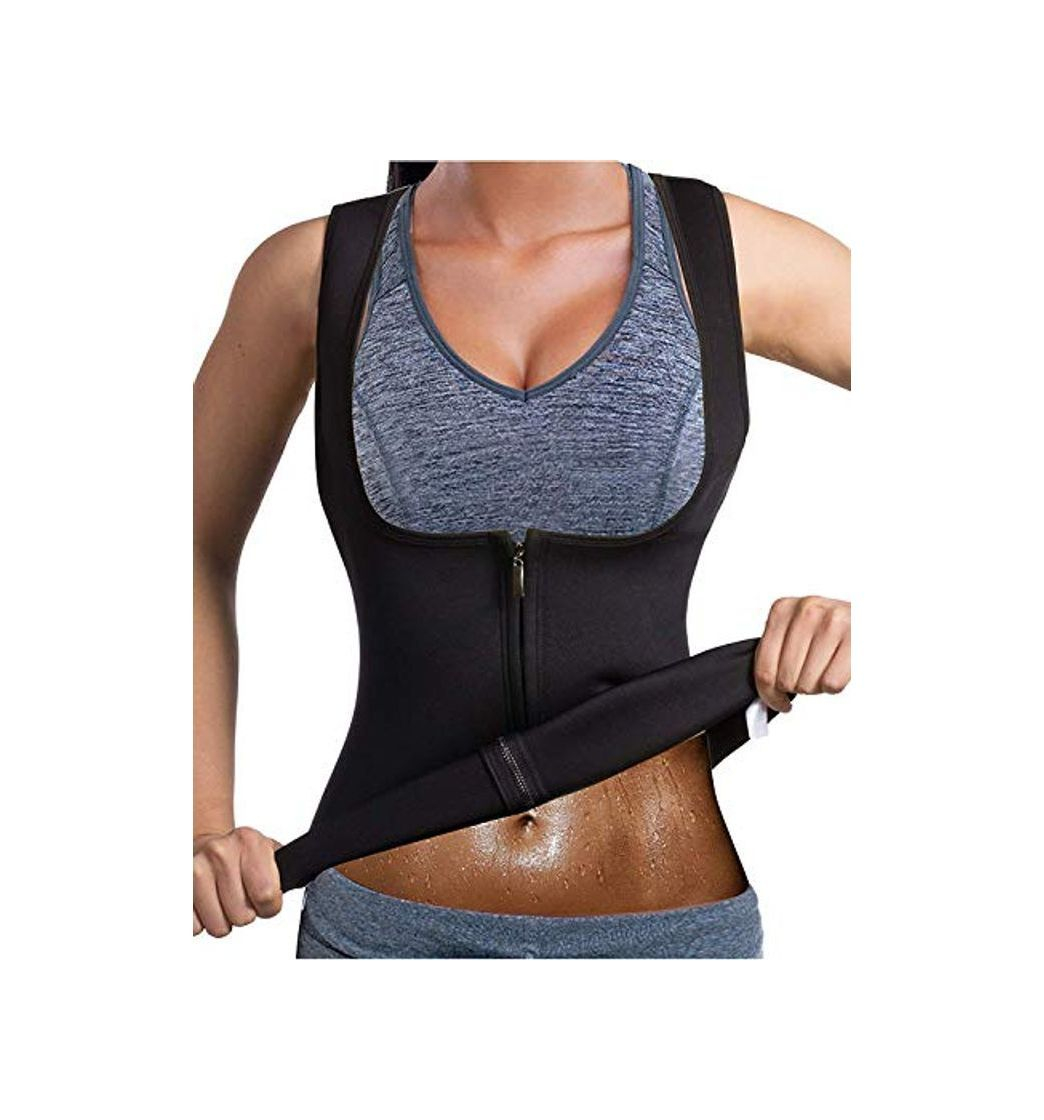 Fitness Bingrong Chaleco Neopreno Sauna Mujer Fajas Reductoras Adelgazantes Mujer Compresion para Adelgazante