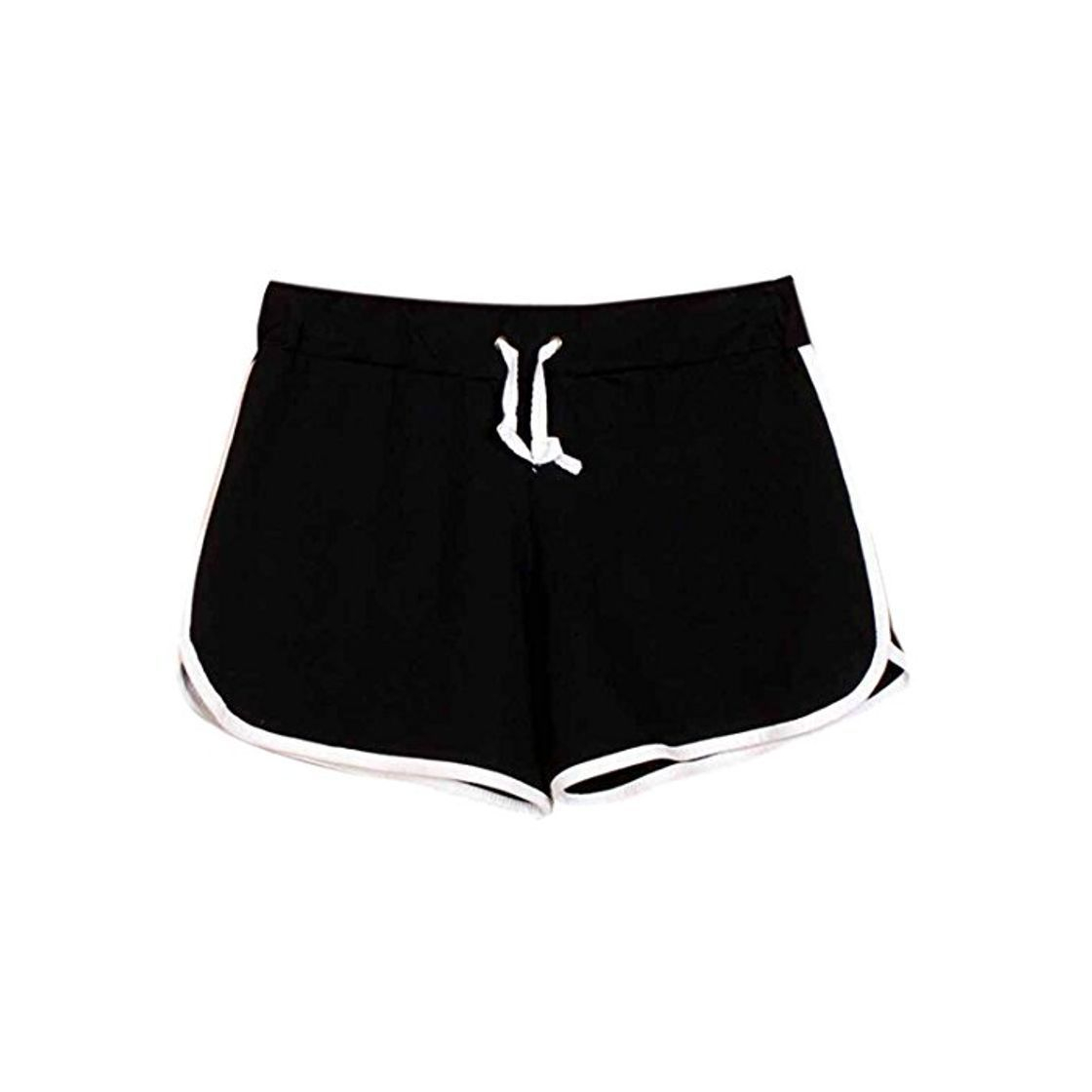 Social QIYUN.Z Mujeres del Lazo De La Cintura De Algodon Pantalones Cortos De