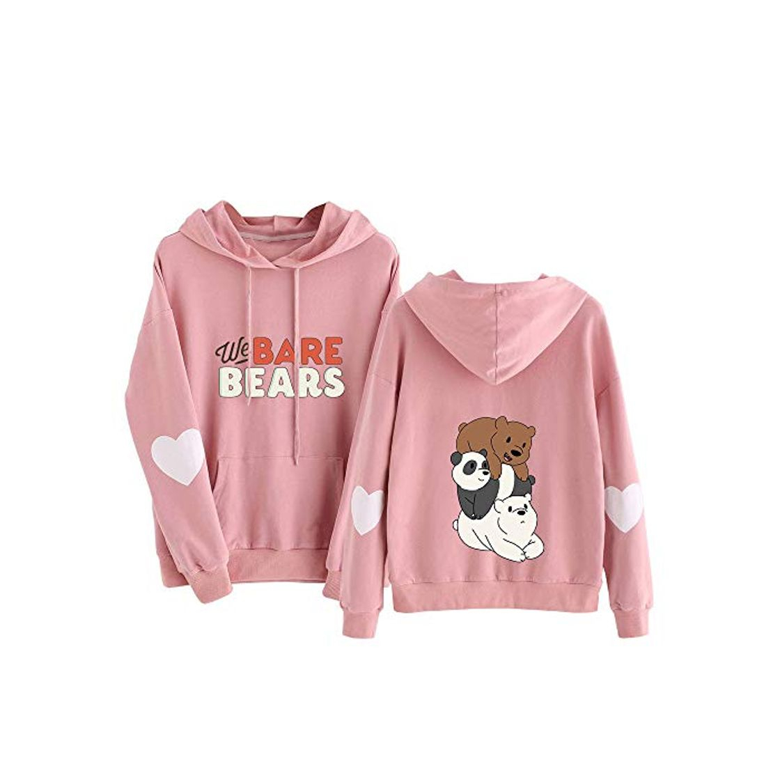 Social We Bare Bears Sudadera Salvaje floja ocasional suéter delgado de otoño e invierno de cuello redondo Tendencia prendas de vestir exteriores de la manera salvaje Suéter clásico We Bare Bears Pullover