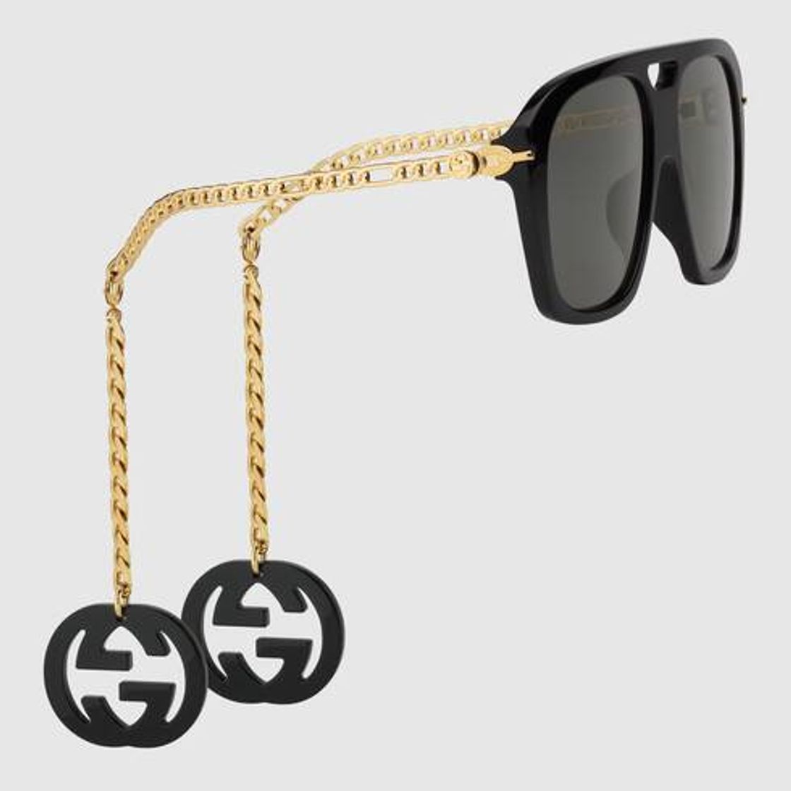 Products Black Online Exclusive square sunglasses with charms