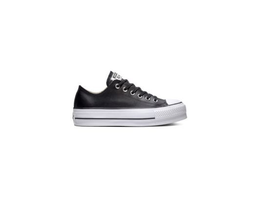 Chuck Taylor All Star Platform Clean Leather Low-Top Black