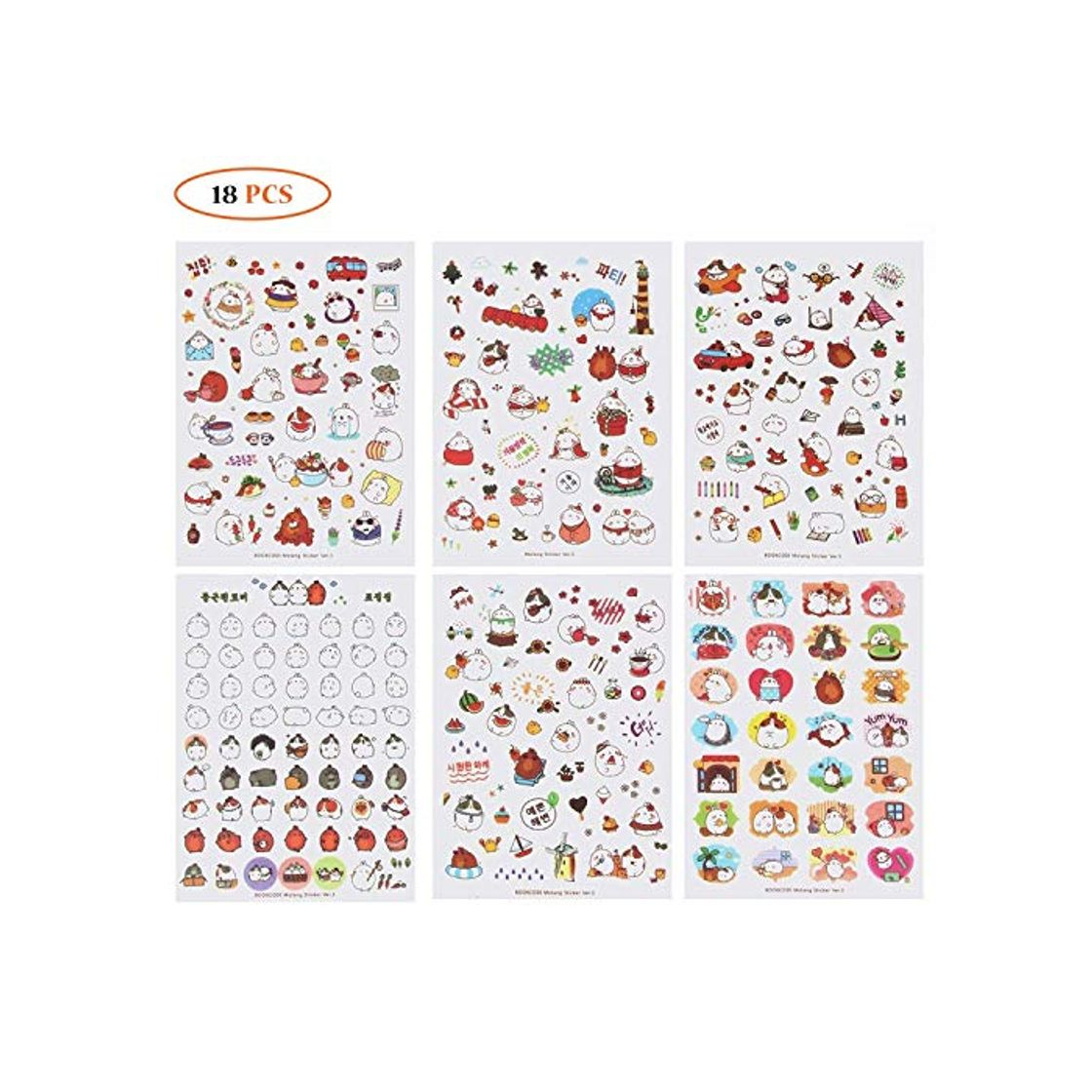 Product Cute Bunny Rabbit Charactor Sticker Diary Scrap Book Scrapbooking Decor Decoration 18 Sheets Lot Korean Stationery