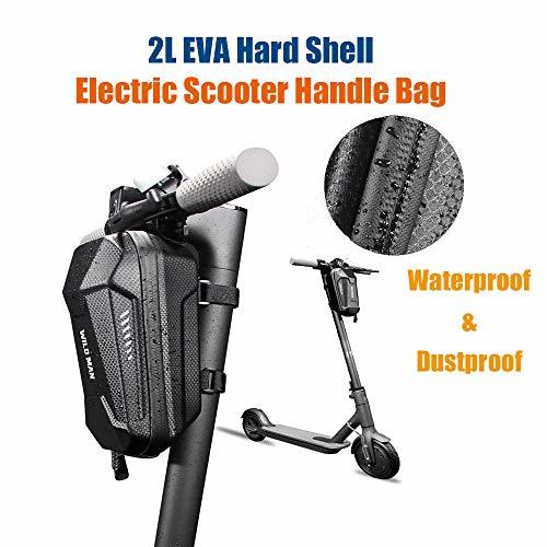 Konesky Scooter Electrico Bolsa de Manillar, Impermeable EVA Concha Dura Equilibrar Bolsa