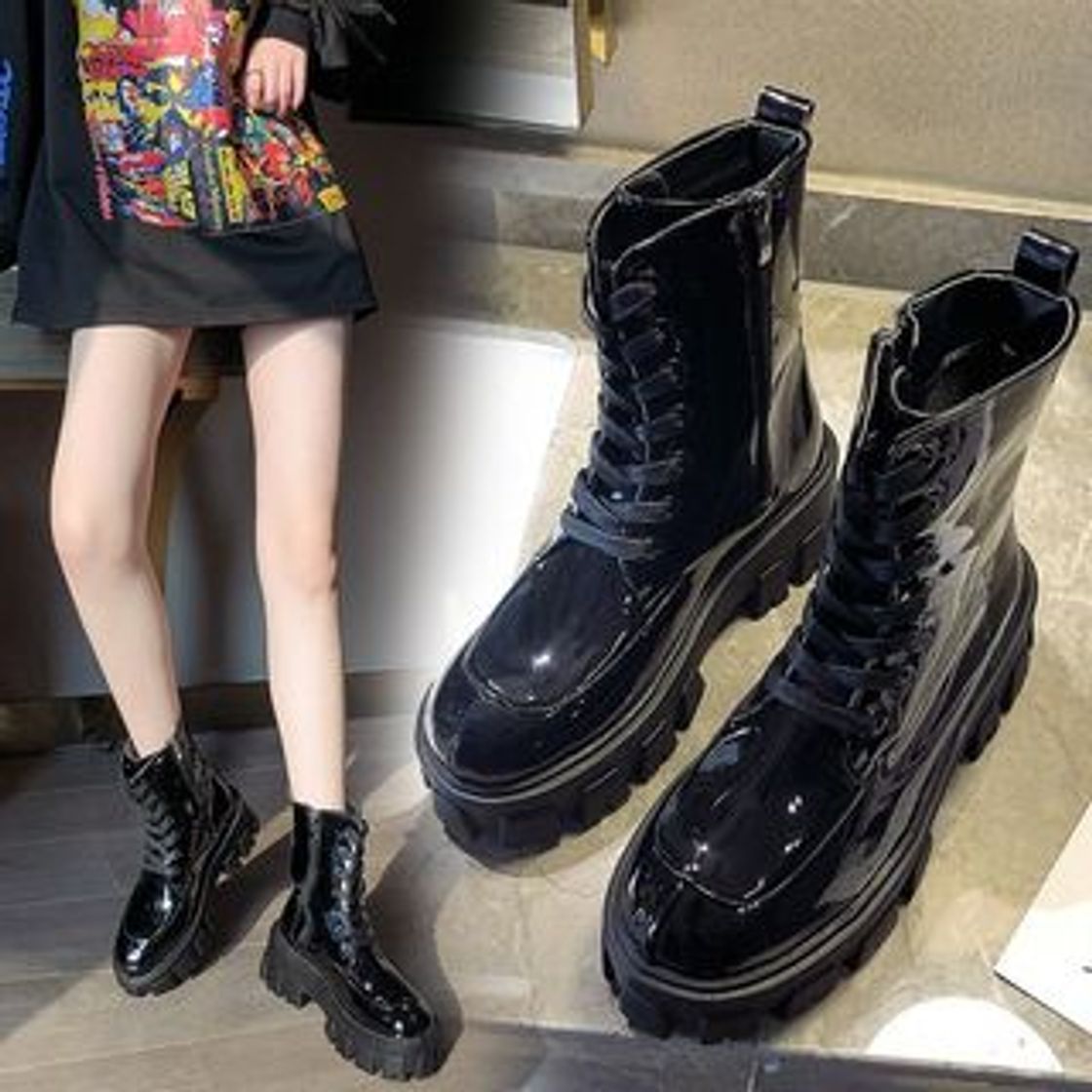 Social Shoeland Lace-Up Platform Short Boots | YesStyle