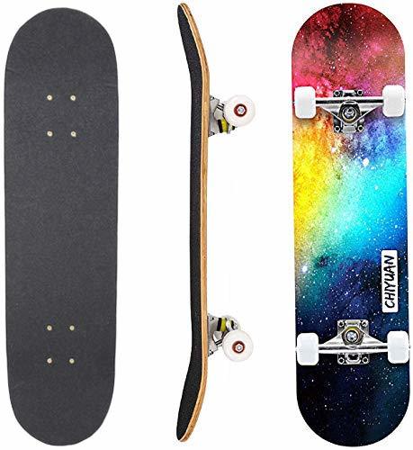 Social Eseewin Skateboard 7 Capas Decks 31"x8 Pro Skate Board Completo Maple Wood