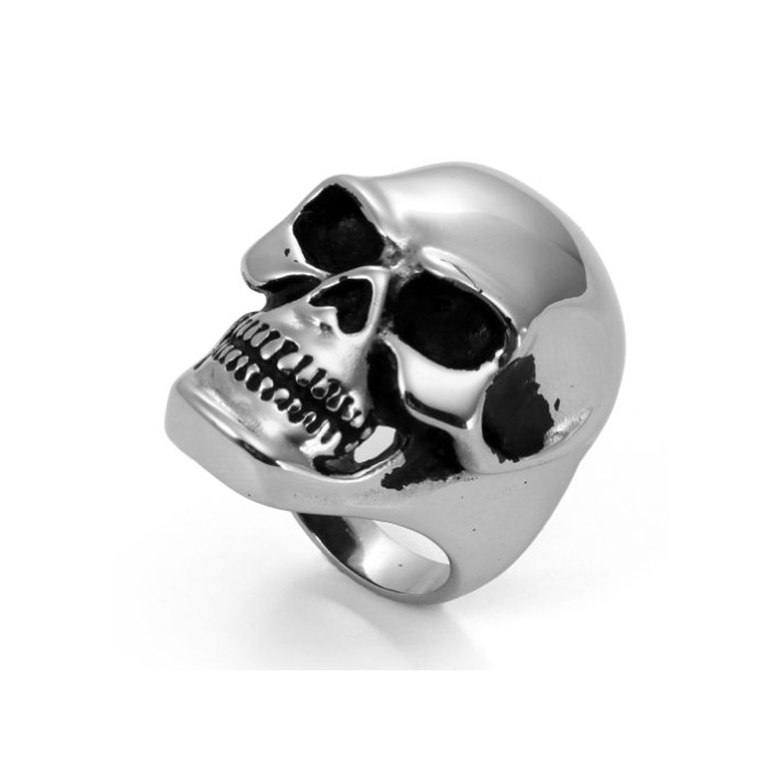 Social JewelryWe Anillo de Hombre Mujer Anillo de craneo Acero Inoxidable Anillo de