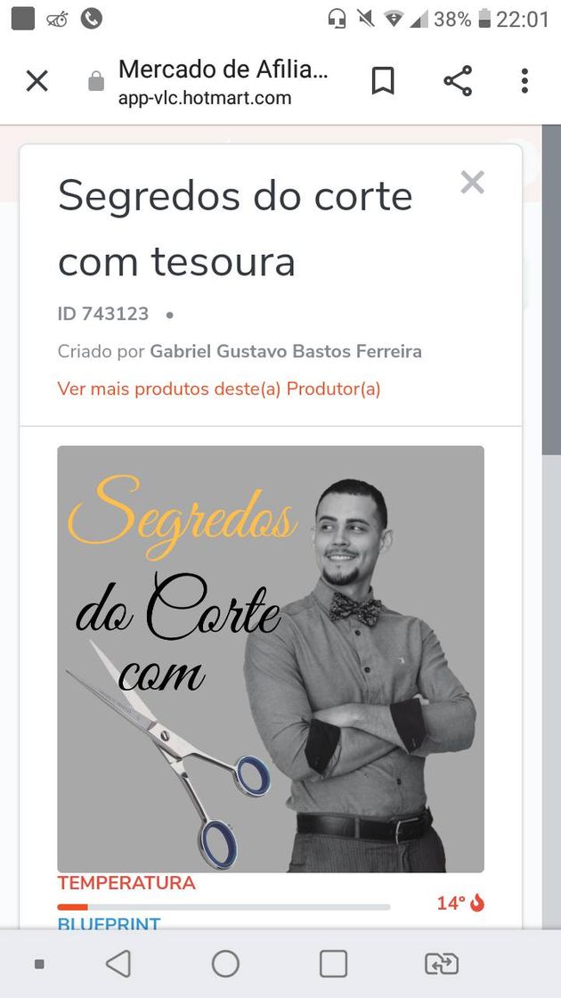 Social Segredo do corte com a tesoura