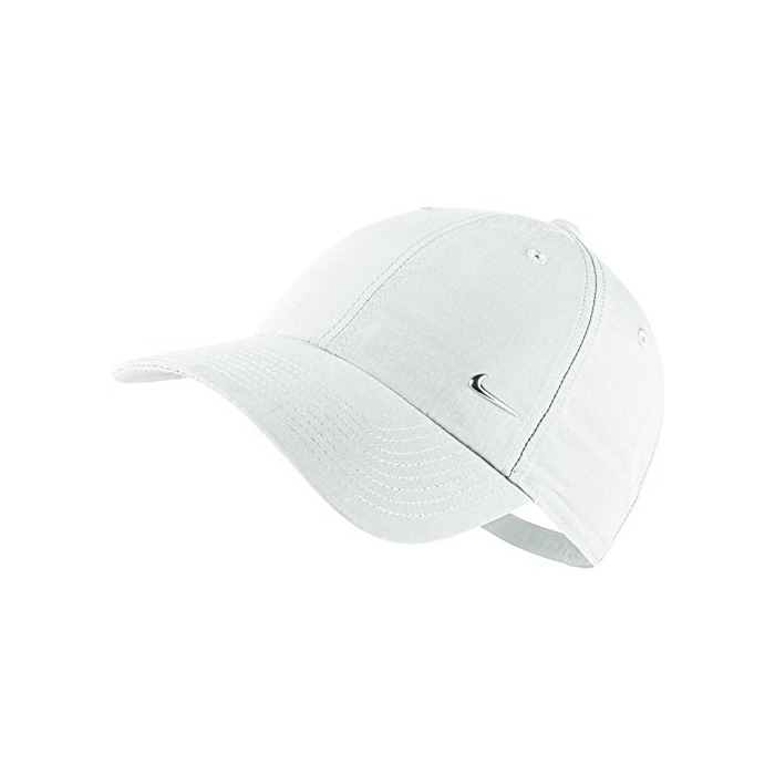 Social Nike Metal Swoosh Cap - Gorra para hombre, talla única, color blanco