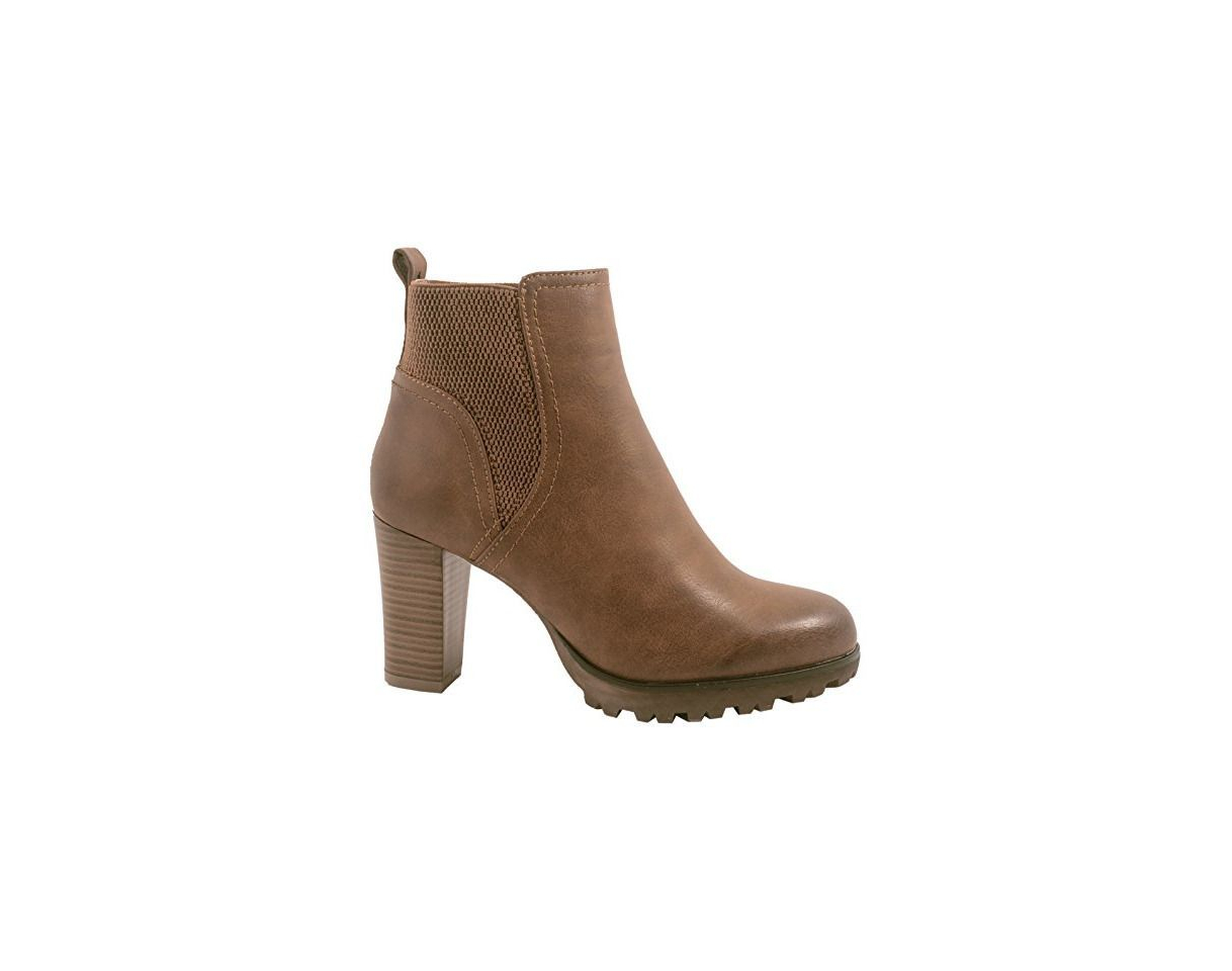 Fashion Elara Botines para Mujer Botas Chunkyrayan 949-GA-Khaki-40