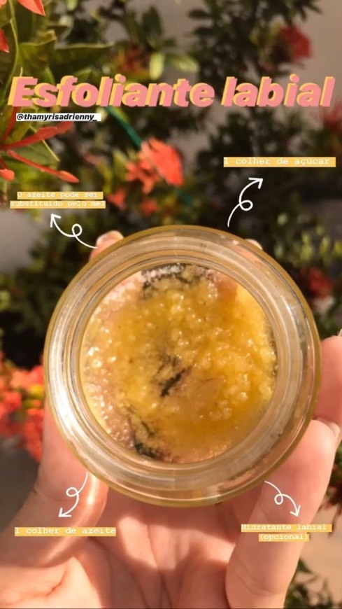 Esfoliante labial caseiro 