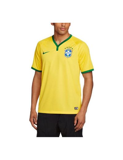 Nike Brasil CBF Home Stadium - Camiseta/Camisa Deportivas para Hombre