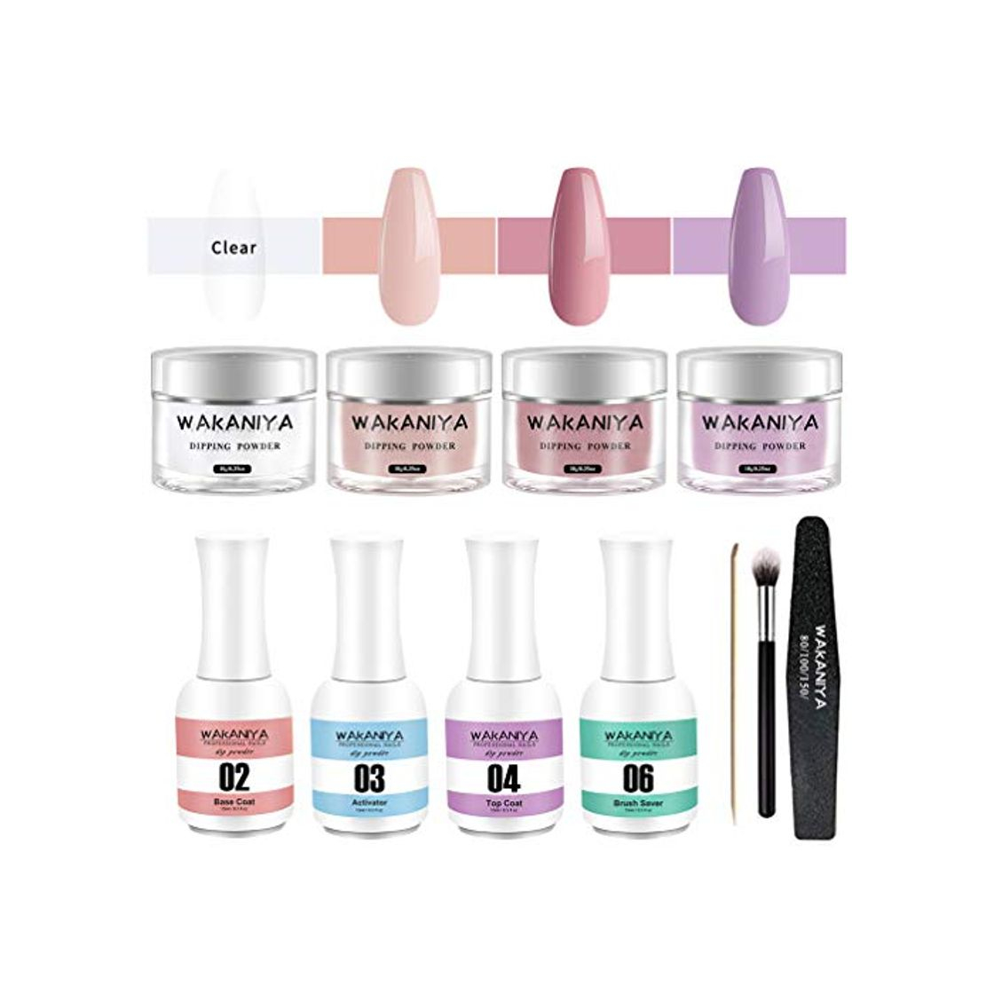 Productos Dip Powder Nail Kit New Fashion Dipping Powder Starter System No Need