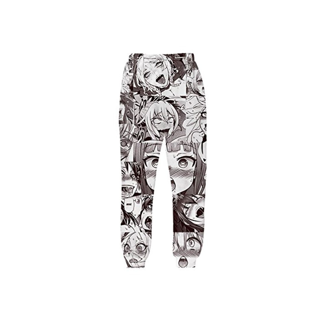 Products Cowesoo Emparejadores Ahegao Pantalones para Hombres Divertida Caricatura Impresa Completa Pantalones Pantalones de Sudadera