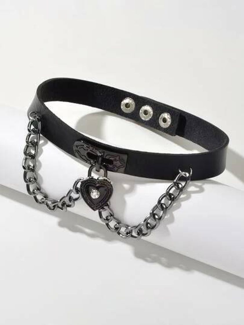 Fashion Choker con dije de corazón owo 