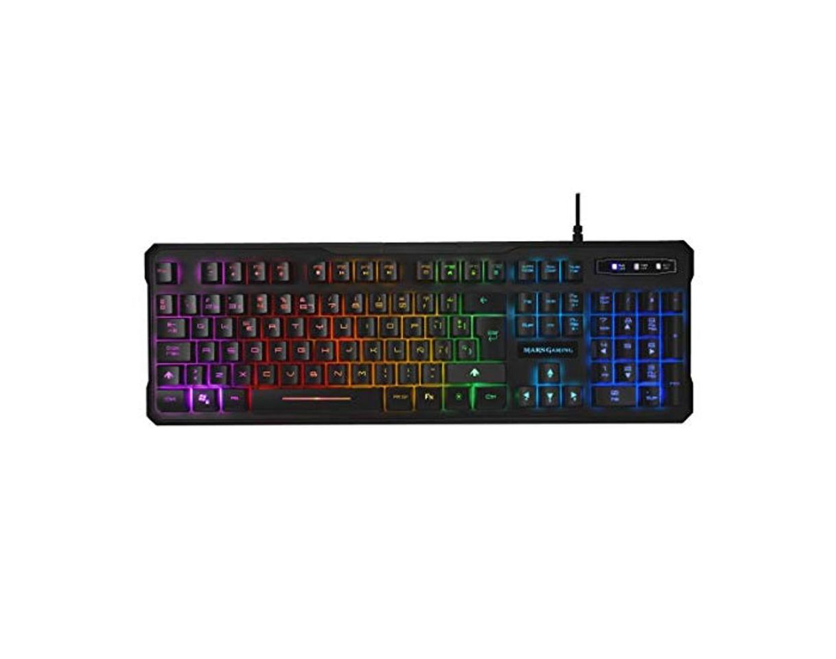 Social Mars Gaming H-Mechanical RED, Teclado con Iluminación Rgb