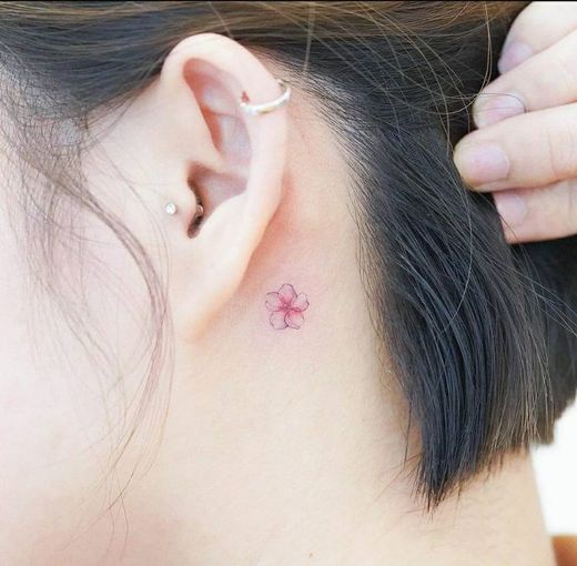Mini flower tattoo