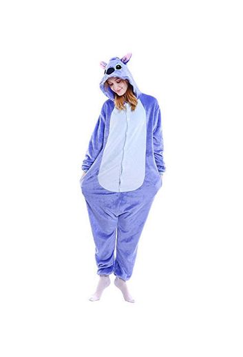 Dolamen Adulto Unisexo Onesies Kigurumi Pijamas, Mujer Hombres Traje Disfraz Animal Pyjamas,