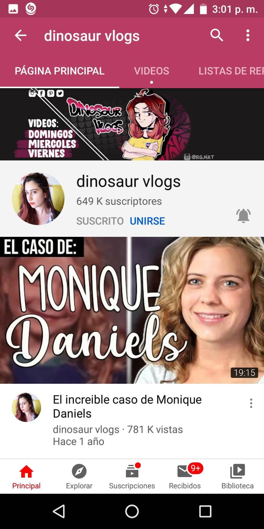 Moda Dinosaur vlogs.