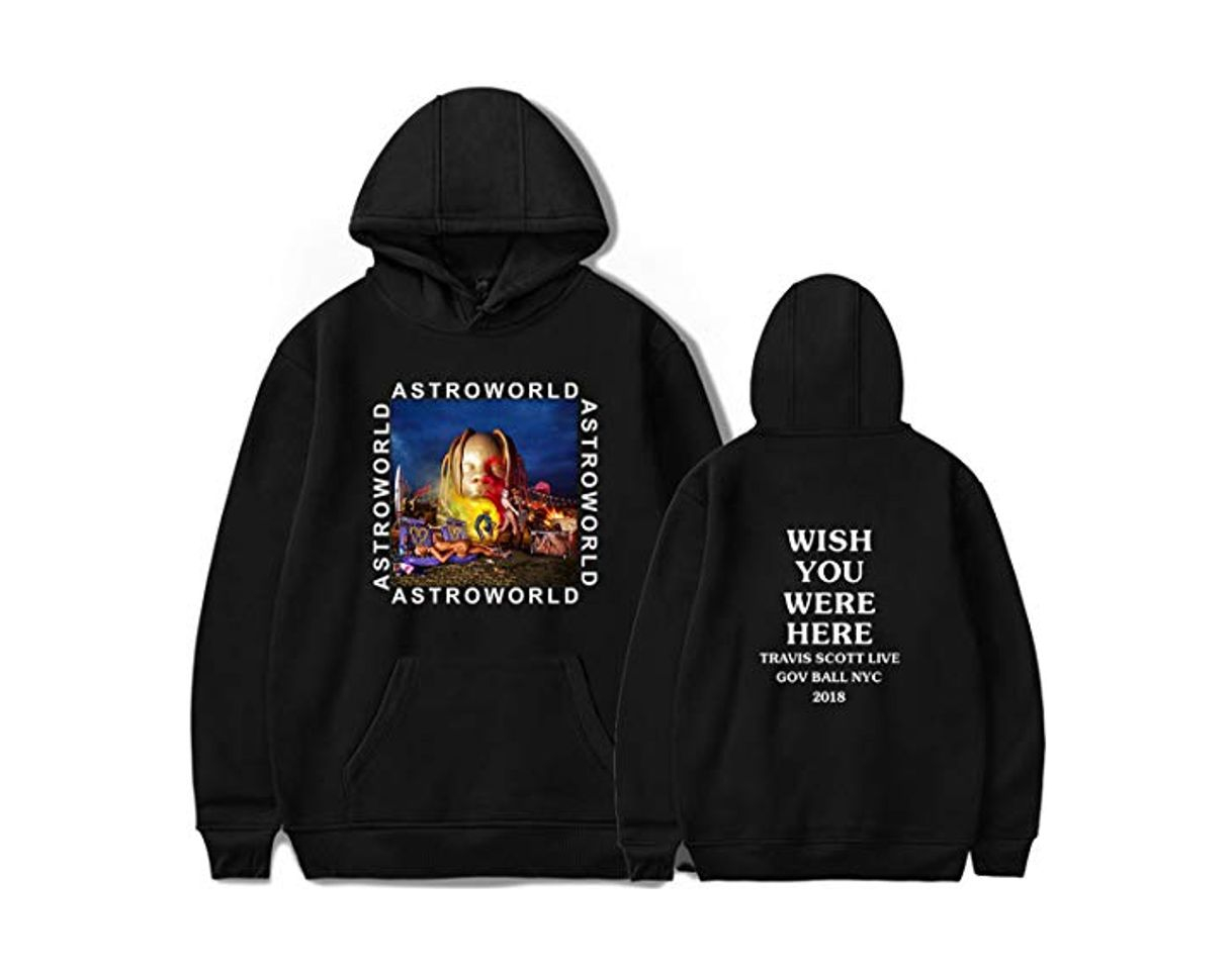 Product PANOZON Sudadera Mujer Impresión de Travis Scott Astroworld Hoodies con Capucha para