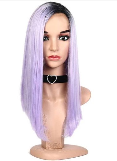 Lace Front Synthetic Ombre Side Part Long Str