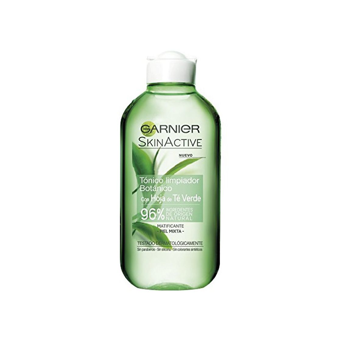 Belleza Garnier SkinActive Tónico Limpiador FL200 con Hoja de Té Verde