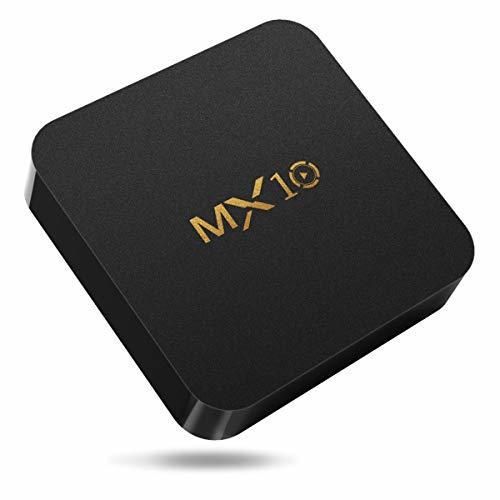 MX10 TV BOX,Android 8.1,RAM 4G+ROM 32G,Soporte 3D,4K,2K,1080P,H.265,Decodificación de Video HEVC,OTG,BT 4.1,CPU