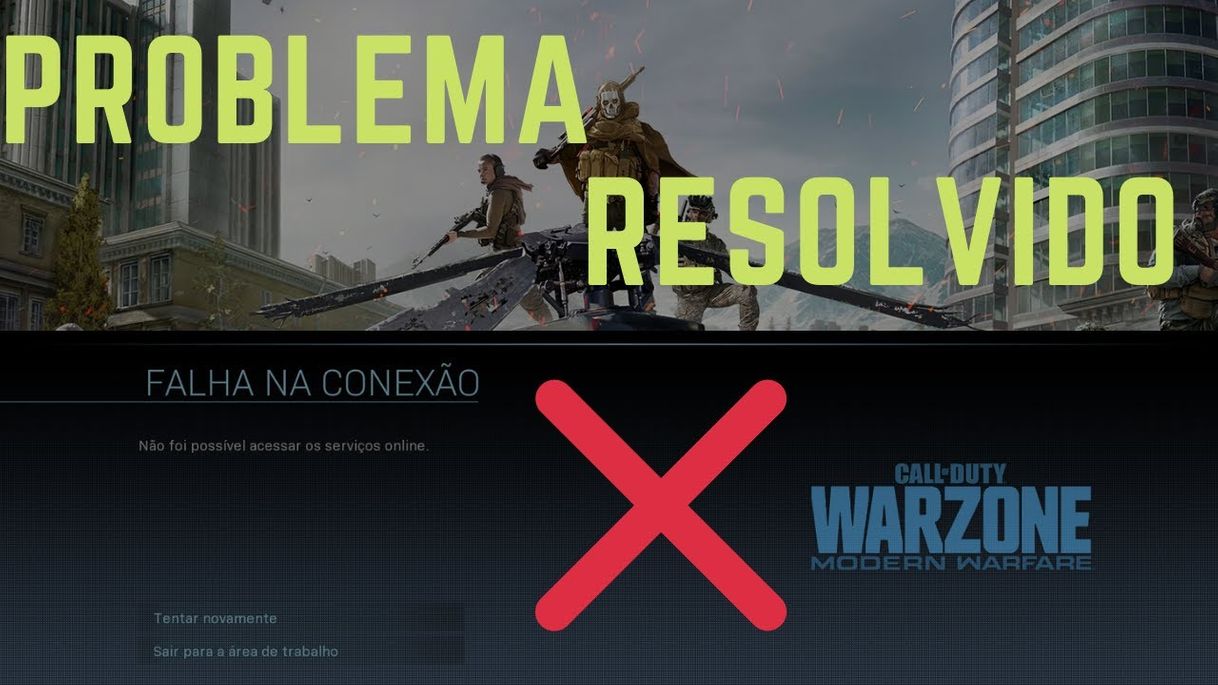 Moda [RESOLVIDO] ERRO DE CONEXÃO COD WARZONE ! - YouTube