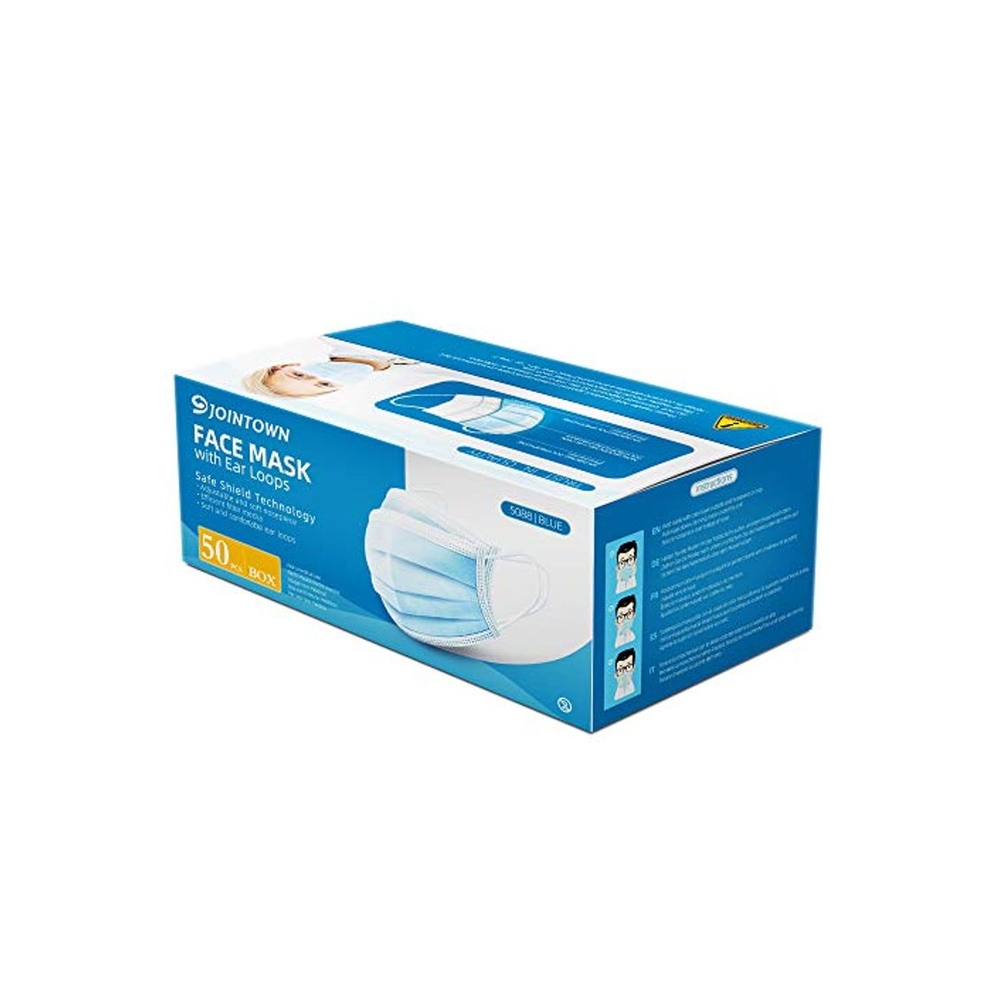 Belleza Jointown mascarilla facial de polipropileno de 3 capas