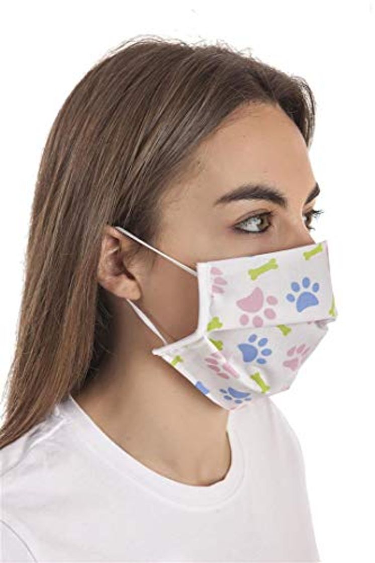 Belleza CL VITAL Set 3 Mascarillas Higiénicas Protectoras Estampadas 3 Filtros Reutilizables y Lavables Ajuste Elástico Cualquier Tamaño