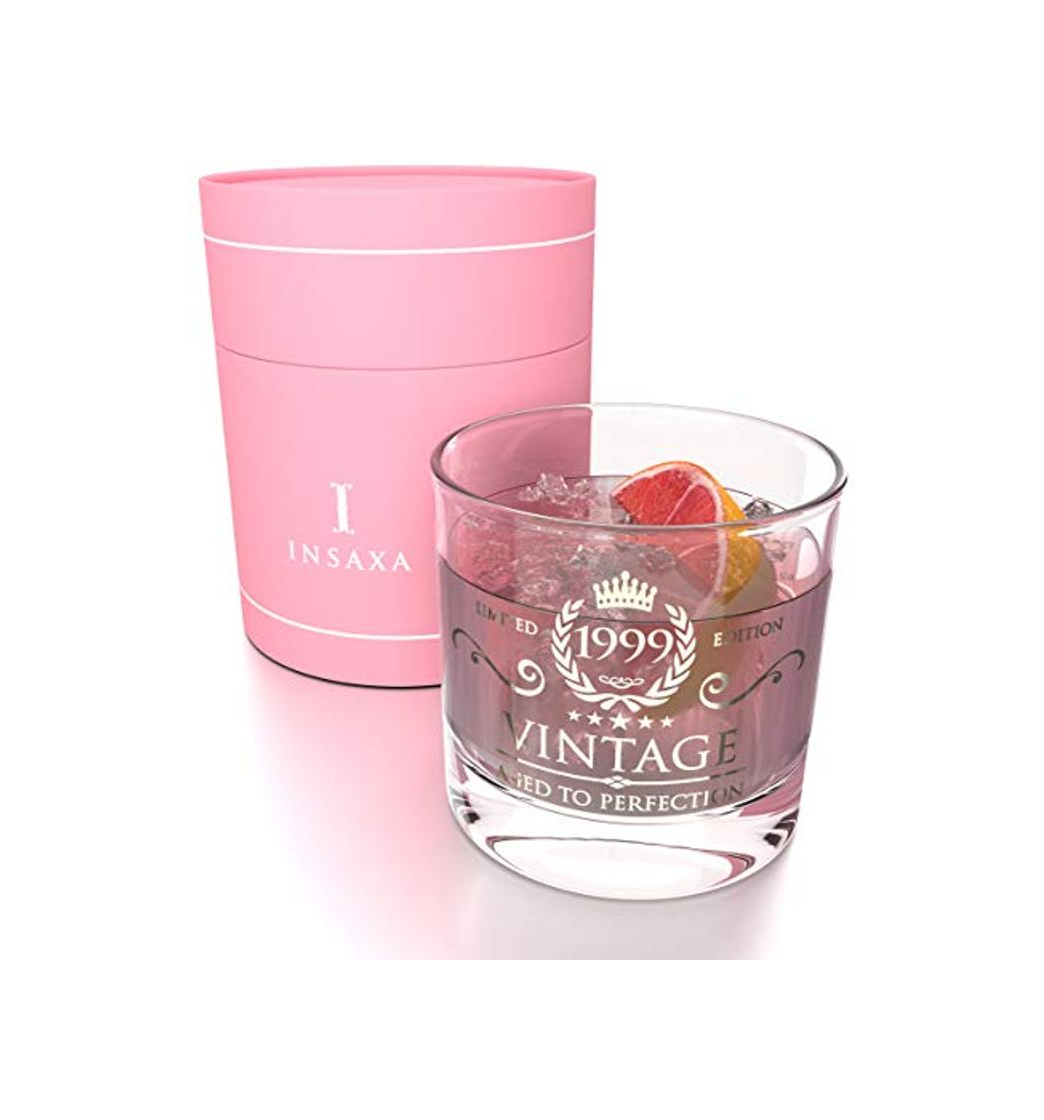 Product Insaxa Regalos de 21 cumpleaños para Mujeres - Vaso de Ginebra Vintage