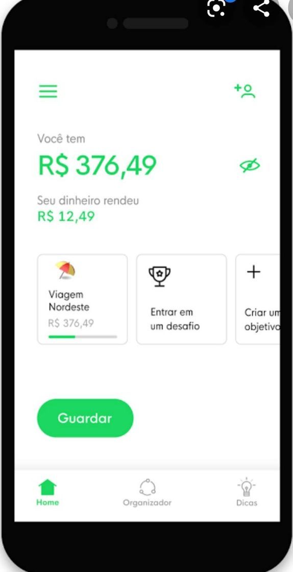 App Aplicativo grão para guardar dinheiro