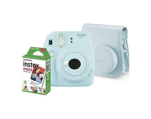 Kit Câmera Instantânea Instax Mini 9 Azul Acqua