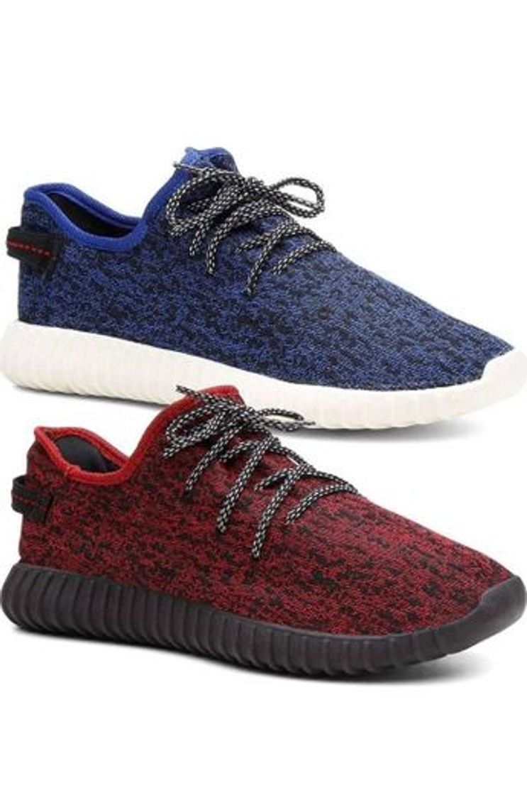 Social Kit 2 Pares Tênis Masculino Caminhada Cor