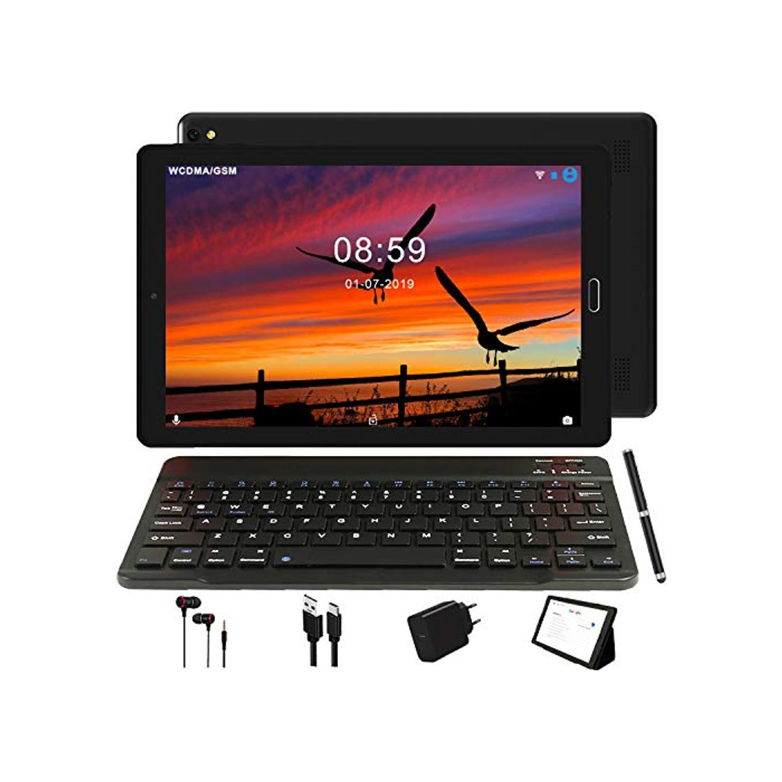 Social Tablet 10.0 Pulgadas GOODTEL 4G Android 8.0 NEGRO Tablets PC con 3GB