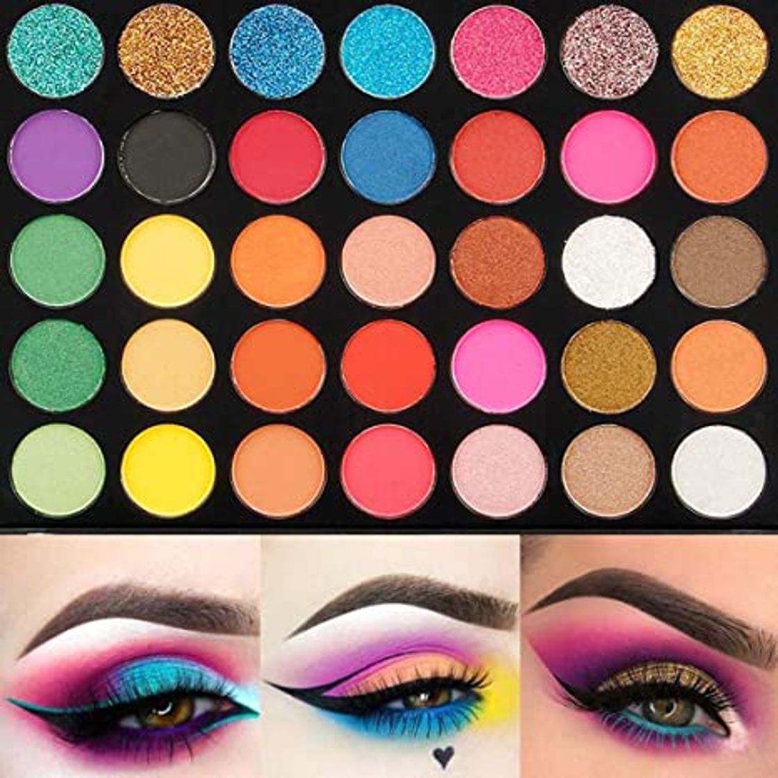 Social UCANBE BELLE 35 Colorido Maquillaje Sombra de Ojos Paleta de pigmentos Paleta