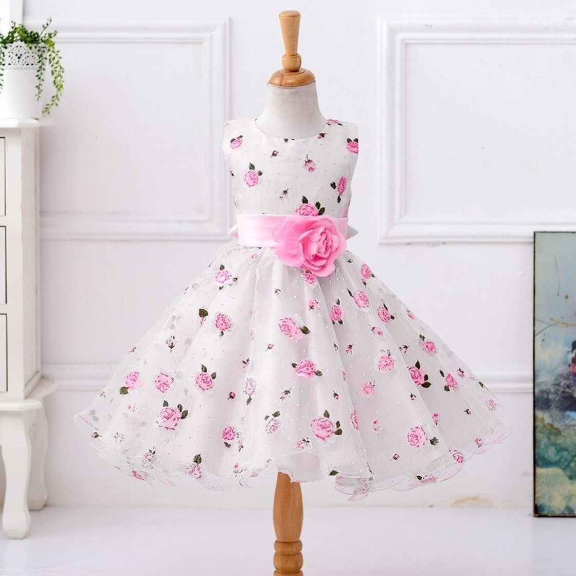 Social K-youth Ropa Bebe Niña Verano Vestido Corto Plisado de Tirantes con Rayas