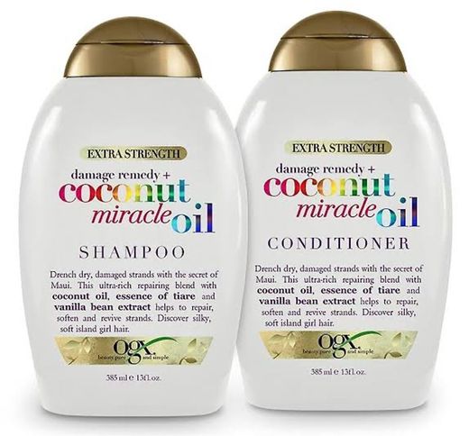 Shampoo y acondicionador, OGX Coconut miracle oil 