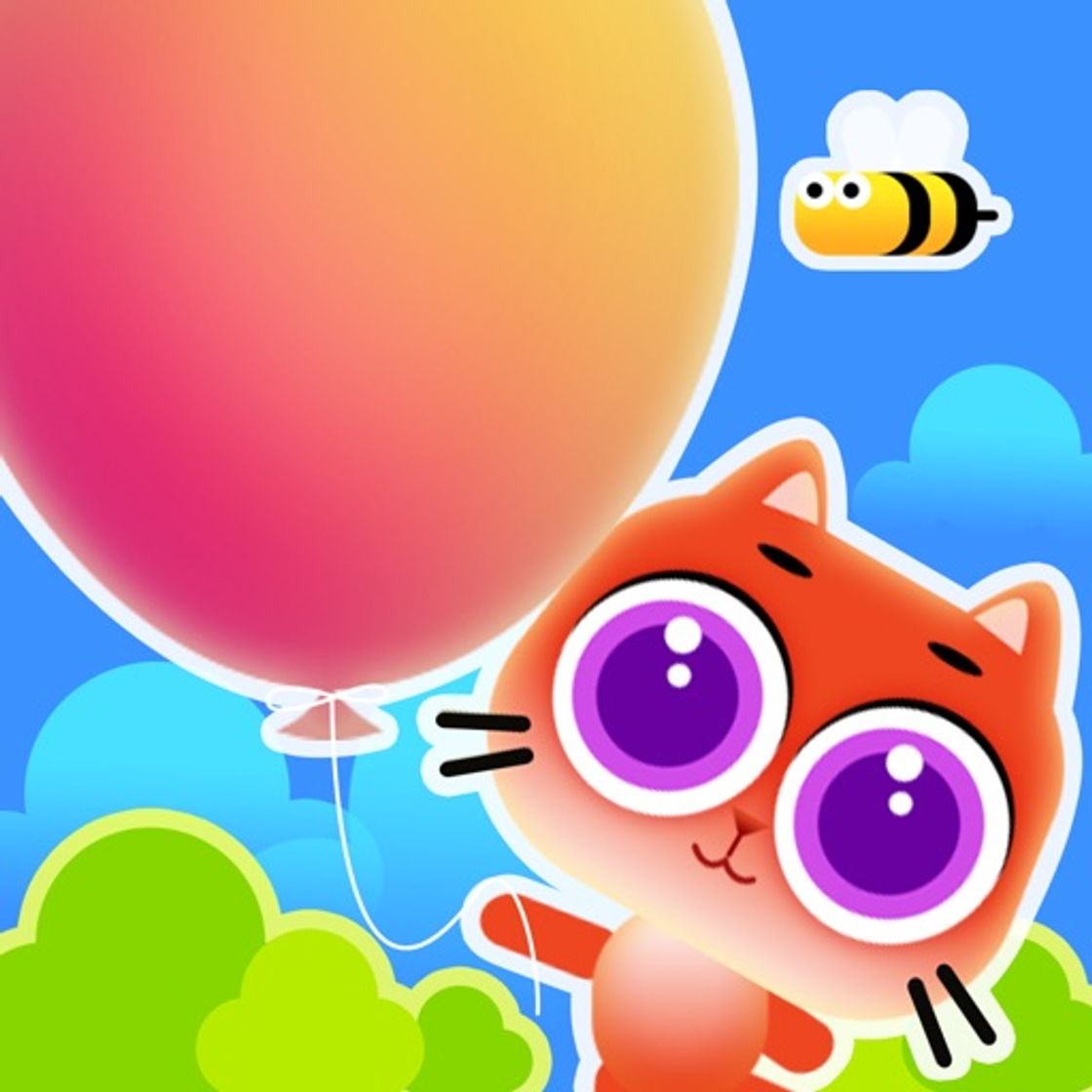 App Happy Cat - Sky Fly By Balloon