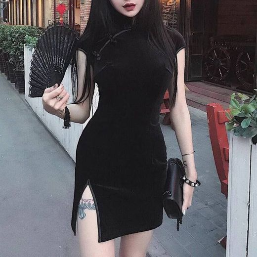 Vestido gótico estilo chino