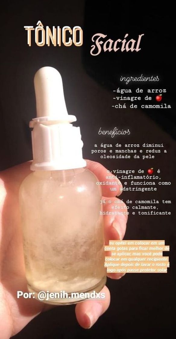 Moda tônico facial