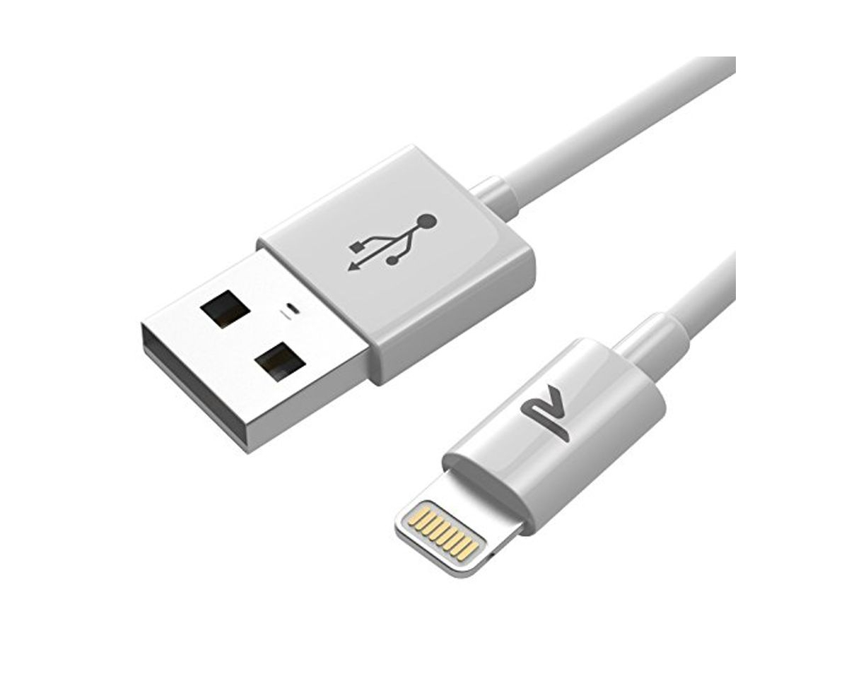 Social Rampow Cable Lightning Cargador Lightning-[Apple MFi Certificado]-Garantía de por Vida-Compatible para Apple