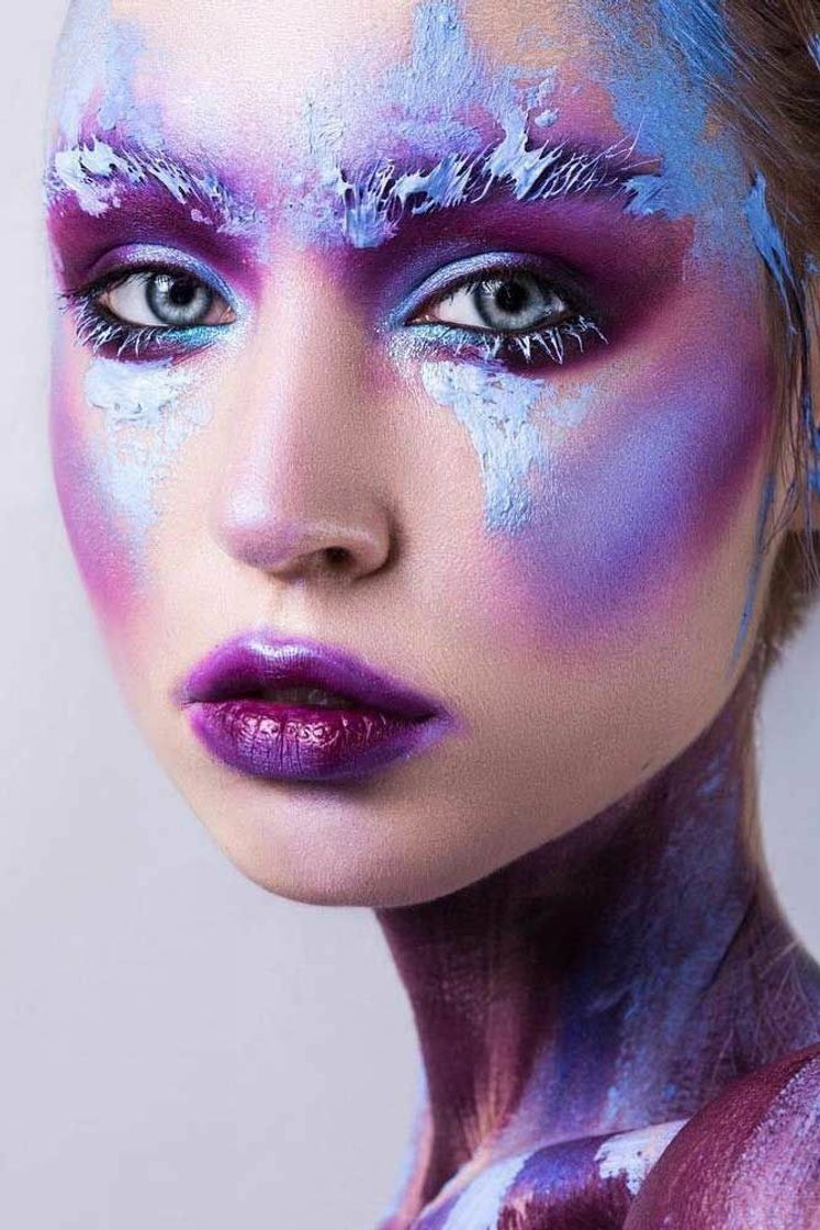 Social purple and blue