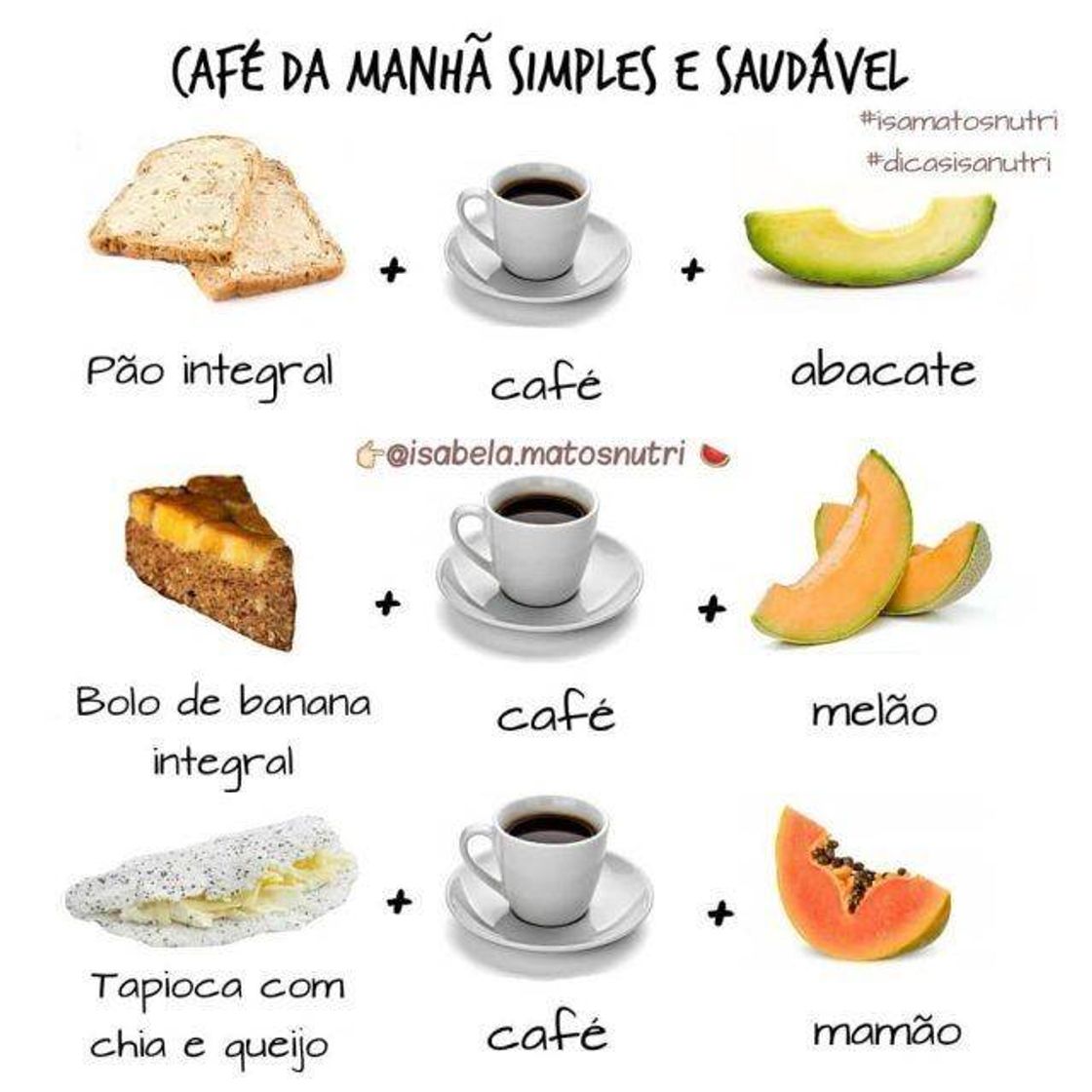 Moda Café da manhã simples e saudável 😍