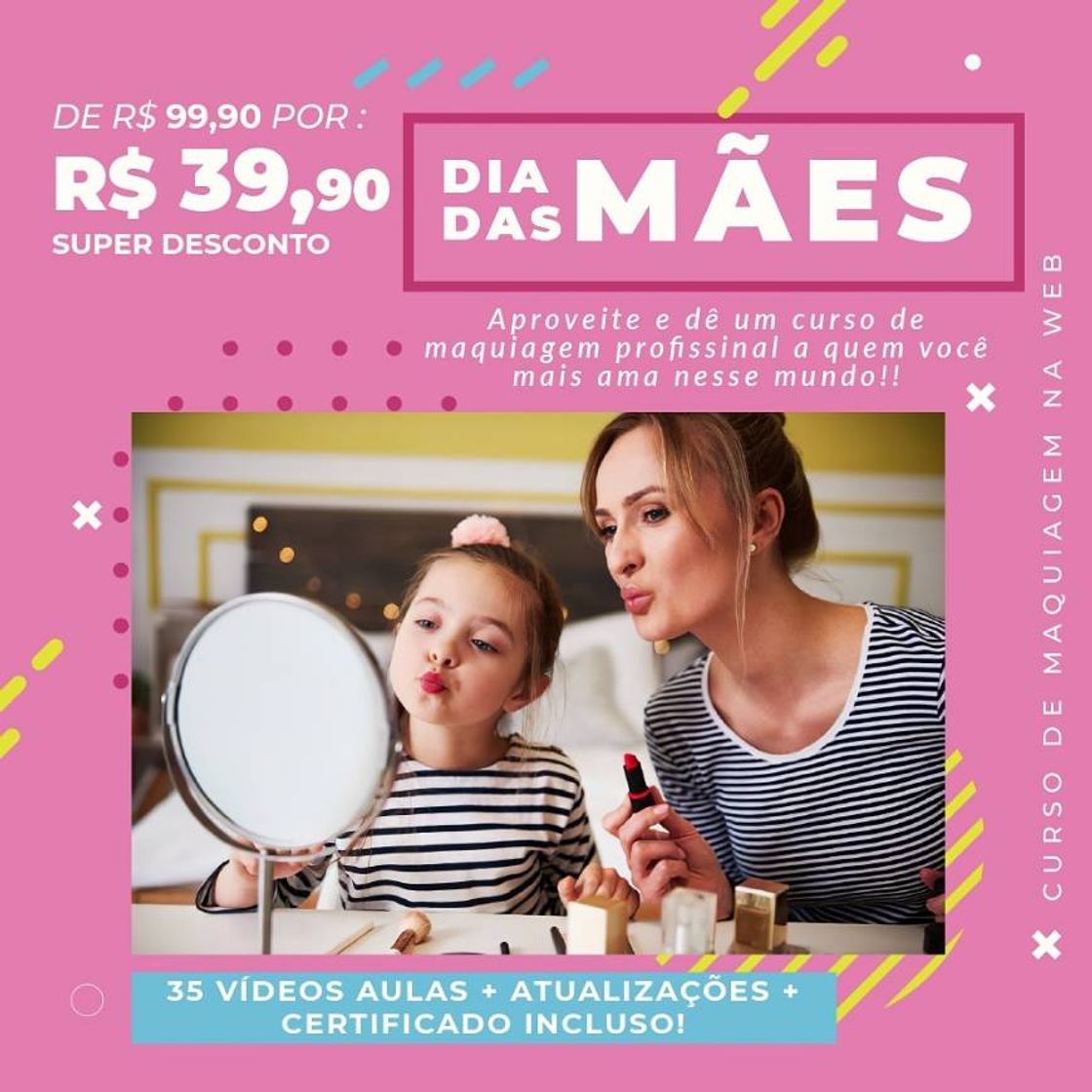 Moda Promoção de dia das mães 💥🔥 curso Online com certificado. 