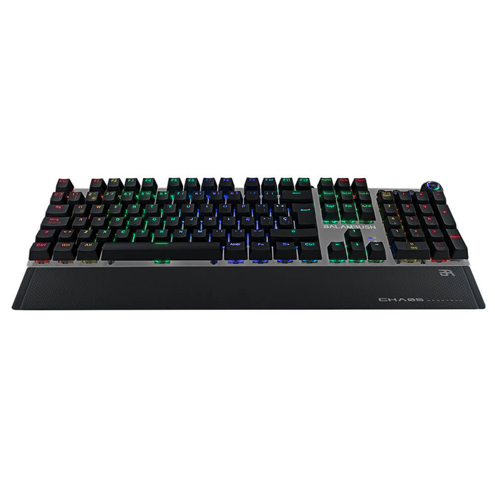 Fashion Teclado Mecanico Gamer Balamrush Chaos / LED multicolor / BR ...