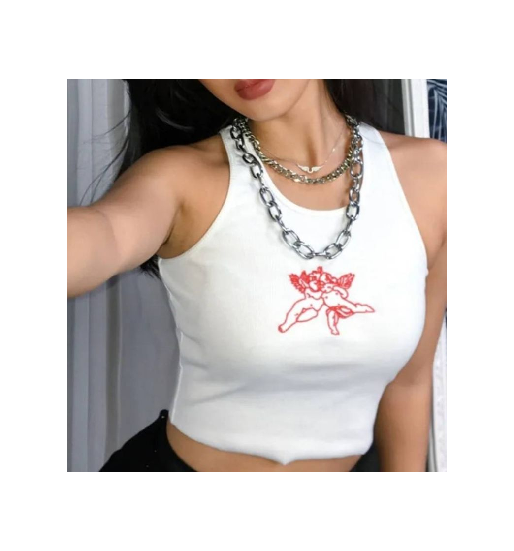 Product HERMITAKH Embroidered Crop Tank Top