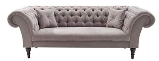 Sofá Chesterfield House Padrino en Greige 230 x 90 x H