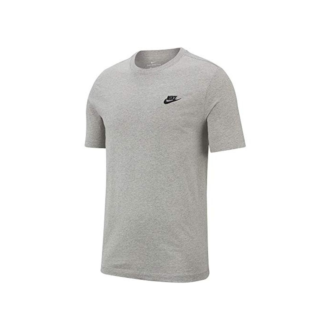 Fashion NIKE M NSW Club tee T-Shirt, Hombre, dk Grey Heather/