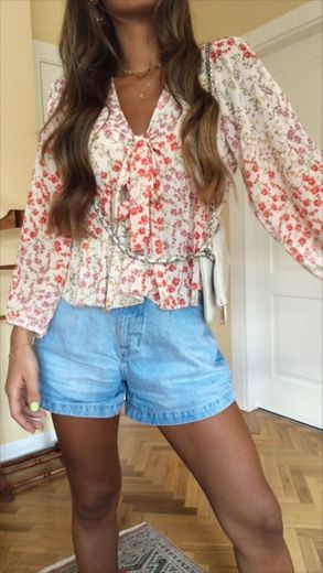 Blusa flores