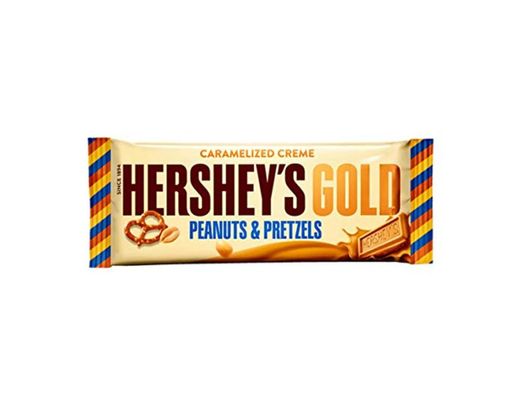 Hershey's Gold Caramelised Creme Cacahuetes y Pretzels Bar